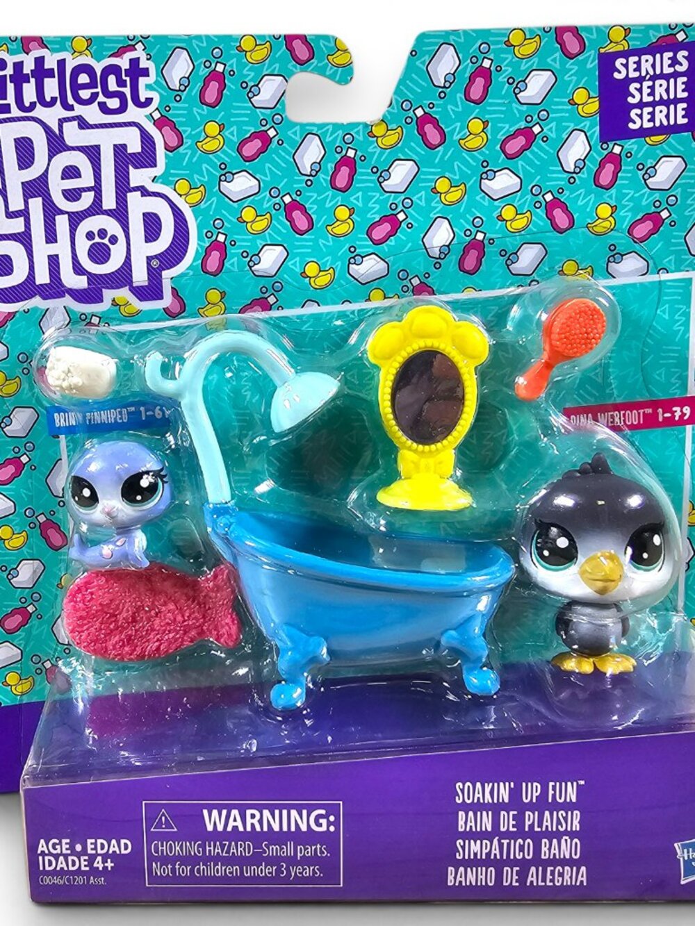 Hasbro Littlest Pet Shop Soakin Up Fun #1-61 Seal #1-79 Penguin NEW LPS 2016